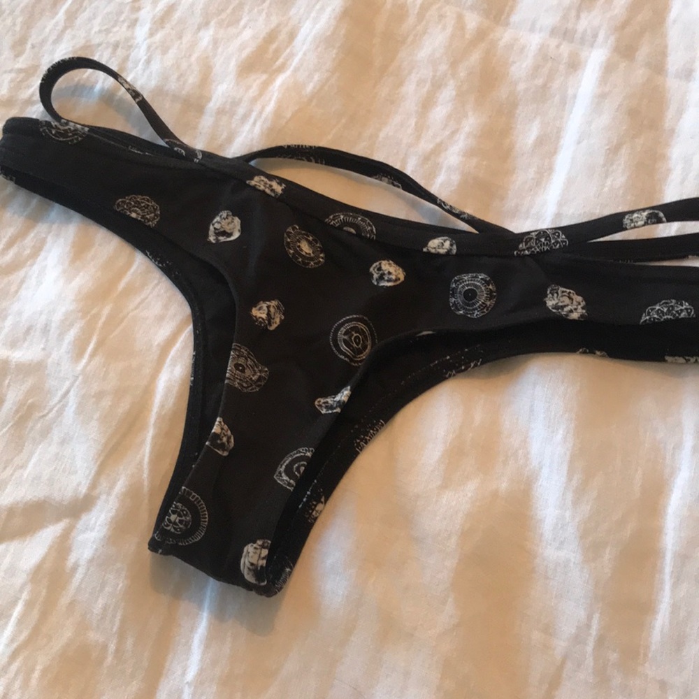 RVCA Black Brazilian Bikini Bottom